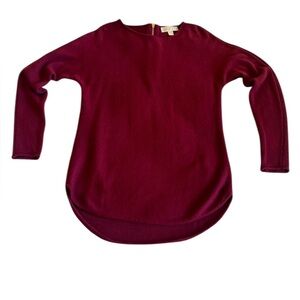 Michael‎ Kors Burgundy Tunic Sweater – Size Small